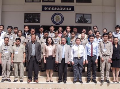 Tập huấn về Nâng cao năng lực cho các cán bộ tập huấn lãnh đạo và quản lý giáo dục tại Lào
