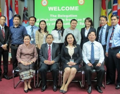 Welcoming the Delegation of High Officials from the Lao PDR Ministry of Education and Sports