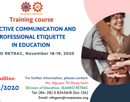 Training Course on “Effective Communication and Professional Etiquettes” for Universities and Colleges