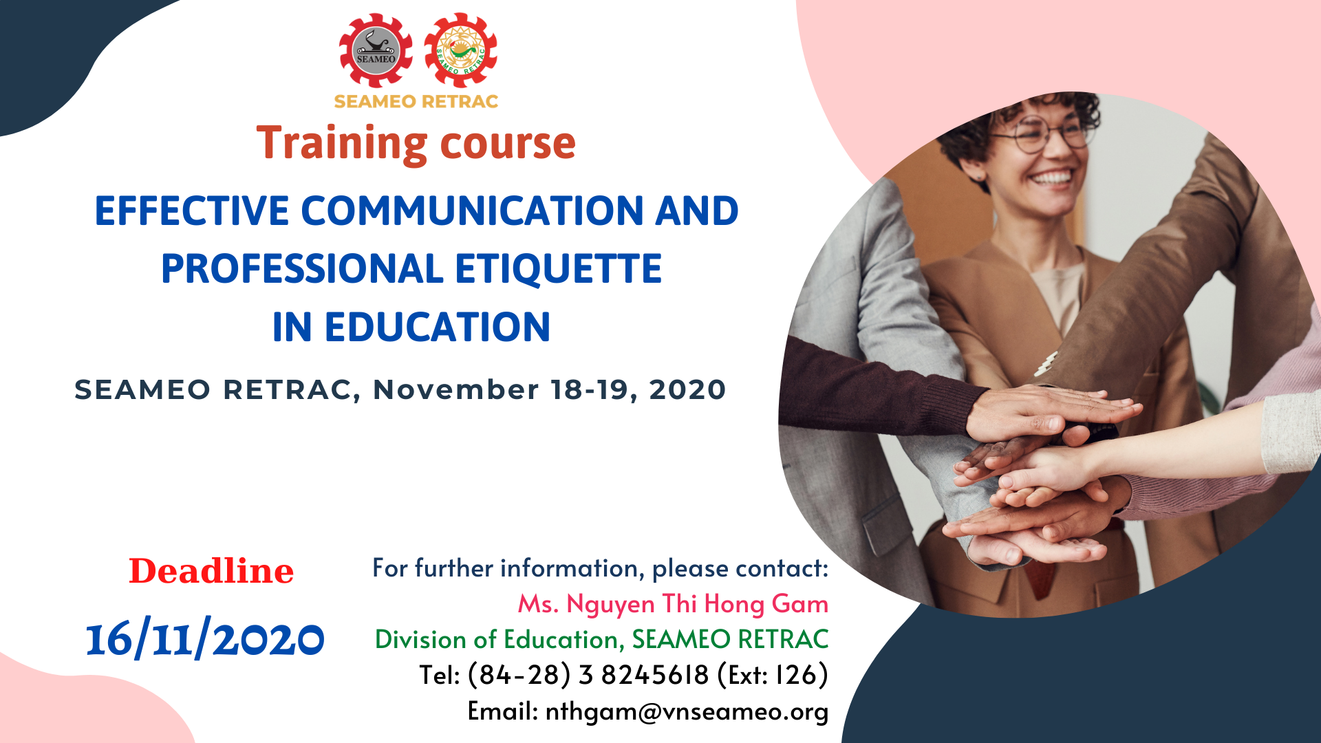 Training Course on “Effective Communication and Professional Etiquettes” for Universities and Colleges