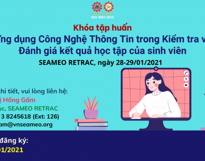 Khóa tập huấn về “Ứng dụng CNTT trong Kiểm tra và Đánh giá kết quả học tập của sinh viên”