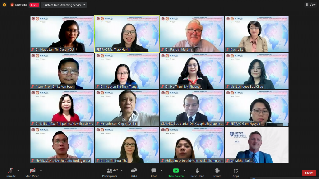 International Conference 2022 on "Innovative Leadership and Management in Higher Education: Global Trends and Practices in the Post COVID-19 Pandemic"
