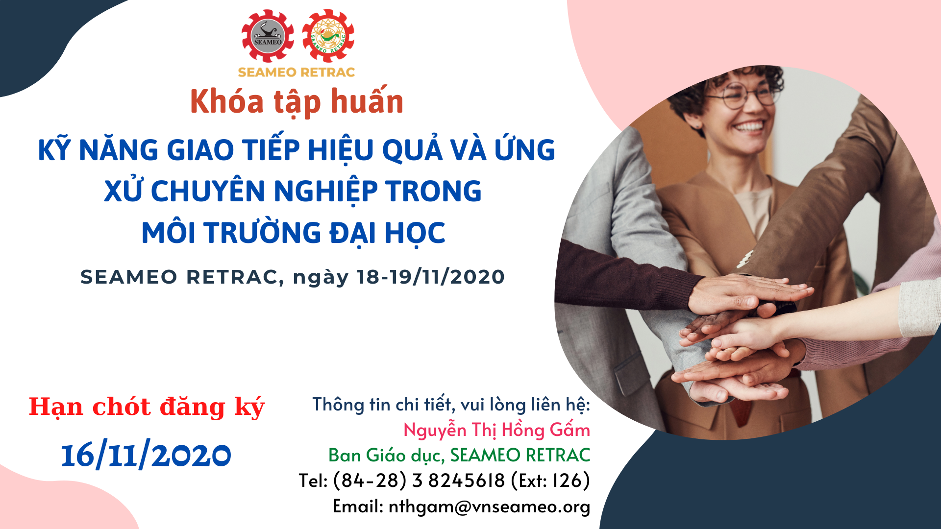 Khóa Tập huấn về “Kỹ năng Giao tiếp và Phục vụ Chuyên nghiệp trong Môi trường Giáo dục”