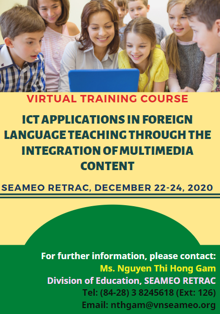 Virtual training course on “Information Communication Technologies (ICT) Applications in Foreign Language Teaching through the Integration of Multimedia Content”