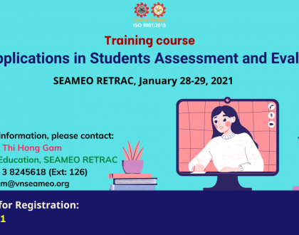Training course on “ICT Applications in Students Assessment and Evaluation”