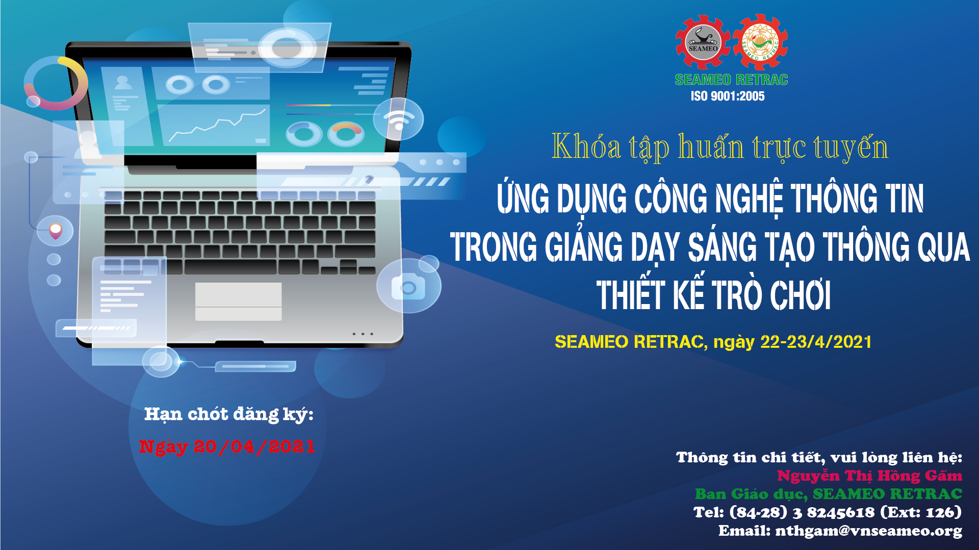 Khóa tập huấn “Ứng dụng CNTT trong Giảng dạy sáng tạo thông qua Thiết kế trò chơi”