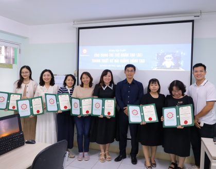 Training course on AI applications in designing creative teaching