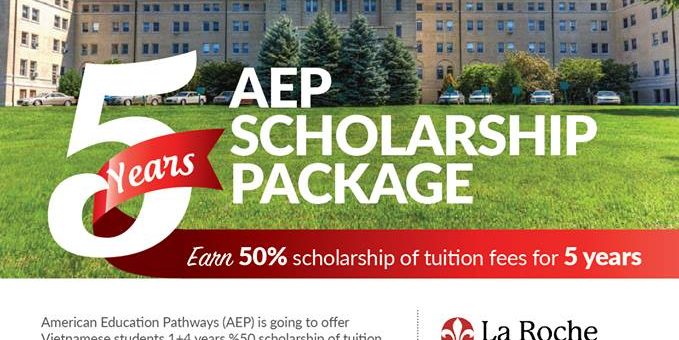 Chương trình học bổng 50% trong 5 năm từ AEP