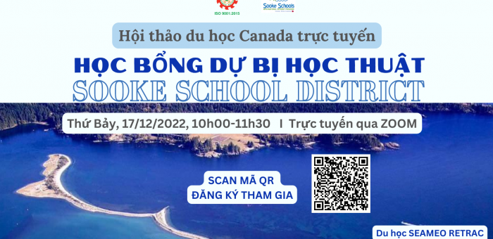 Hội thảo Học bổng dự bị học thuật SOOKE SCHOOL DISTRICT, Canada